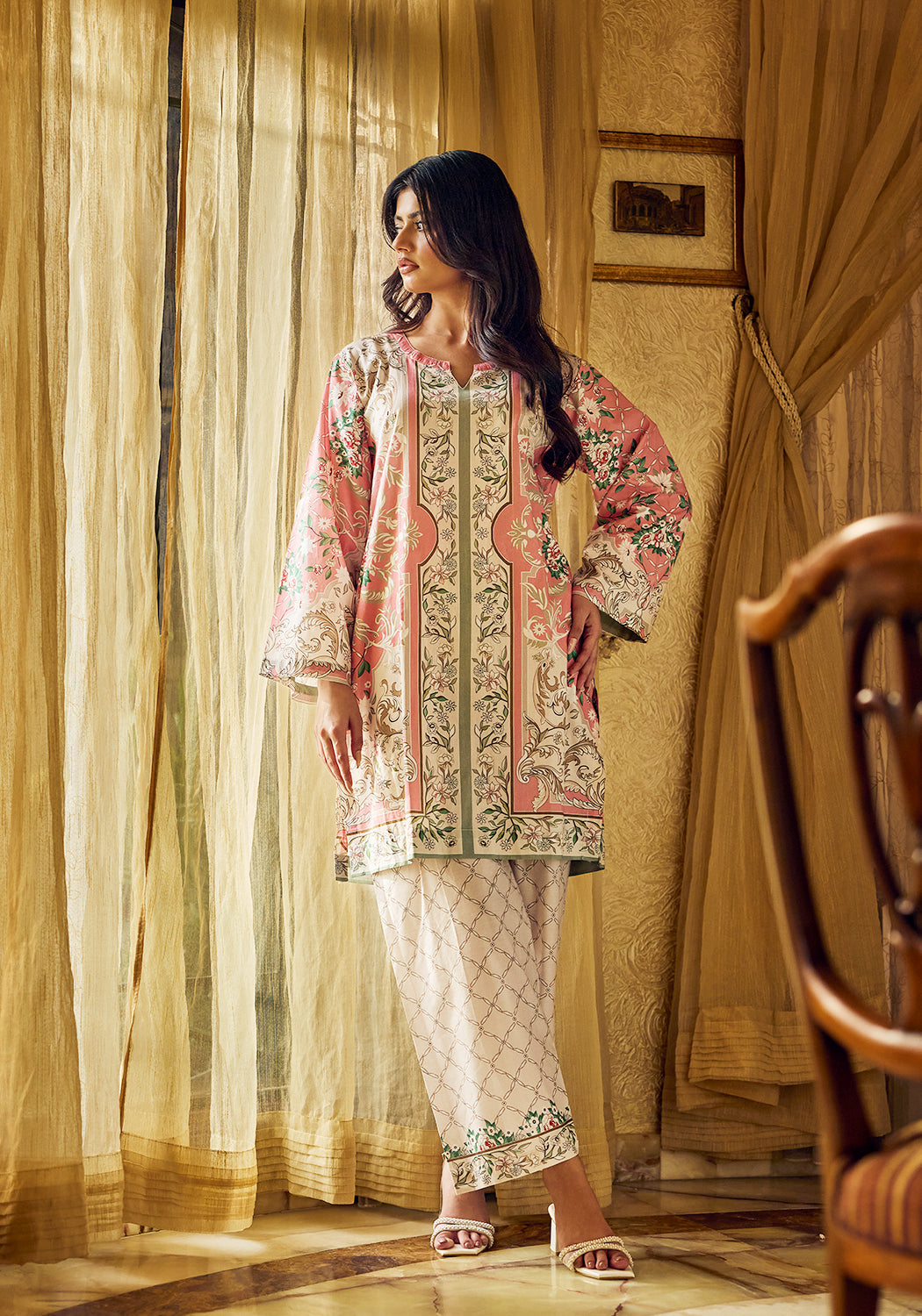 Pink Orchid | Stitched 2 PC | Lawn