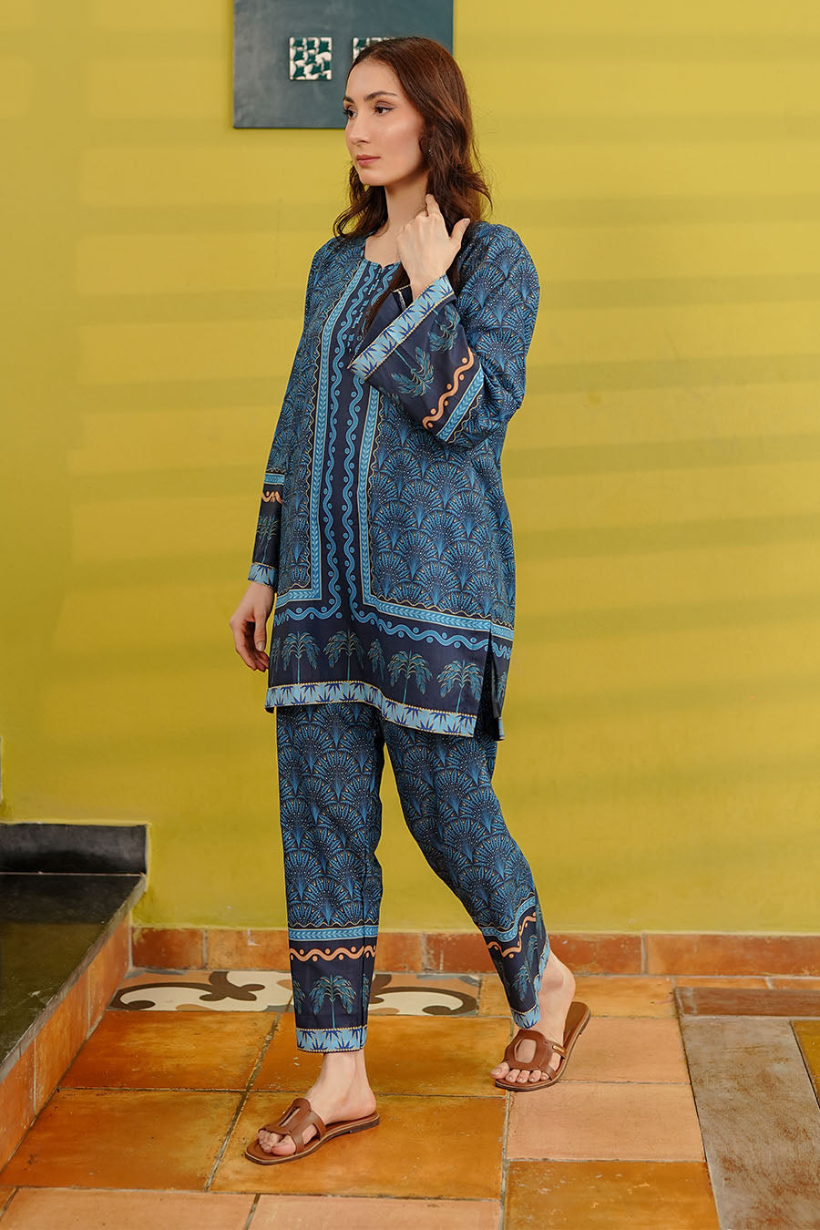 MIDNIGHT PALM | Stitched 2 pcs | LAWN