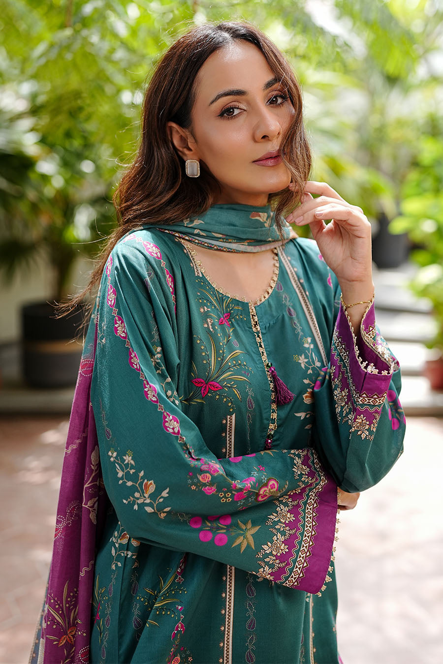 EMERALD WHISPER | Stitched 3 pcs | LAWN
