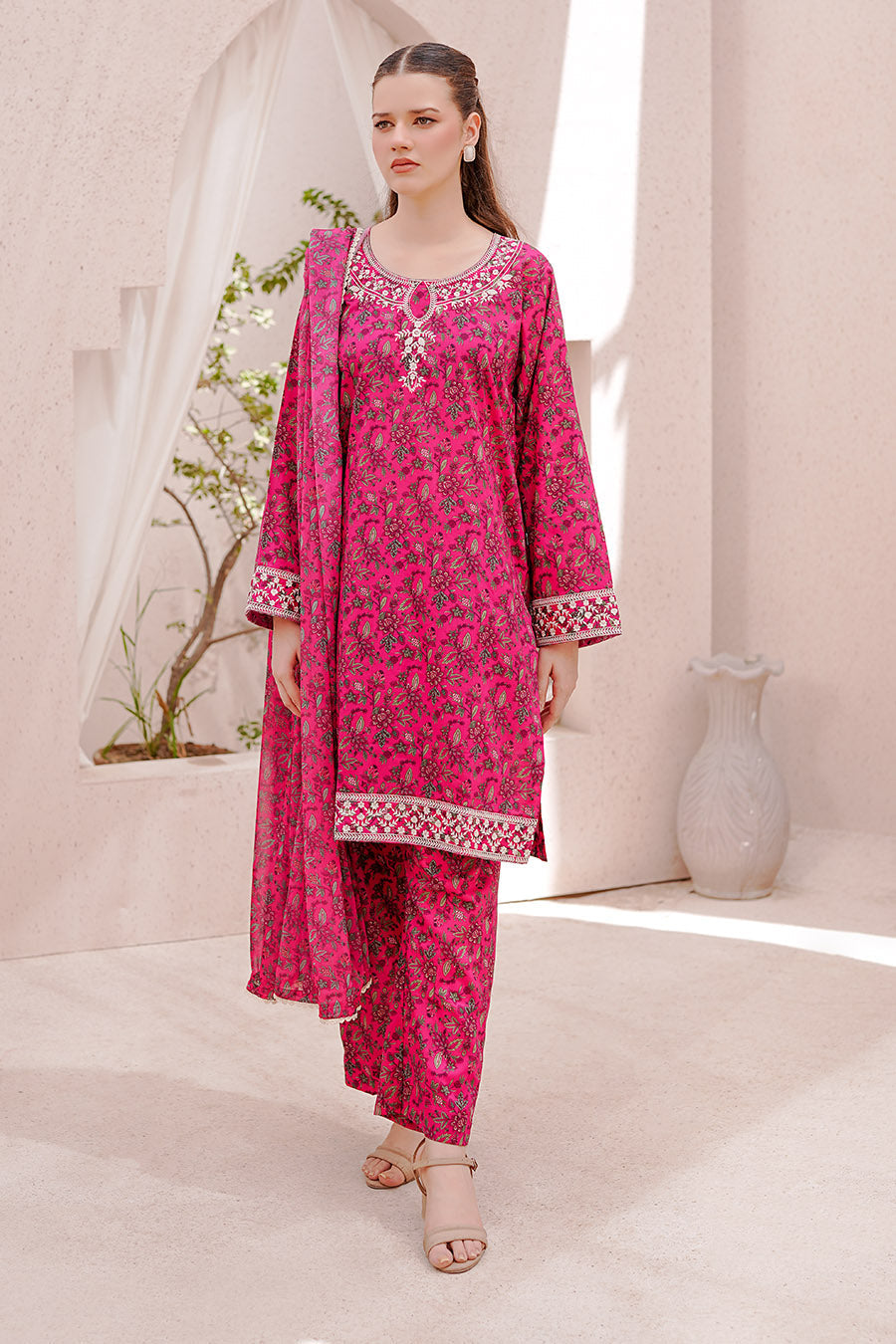 NOOREY | Embroidery Stitched 3 pcs | lawn