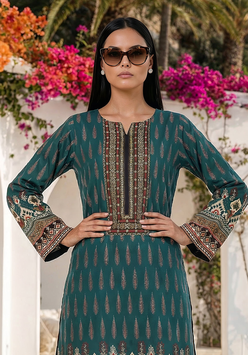 Emerald | Stitched 2 PC | Lawn