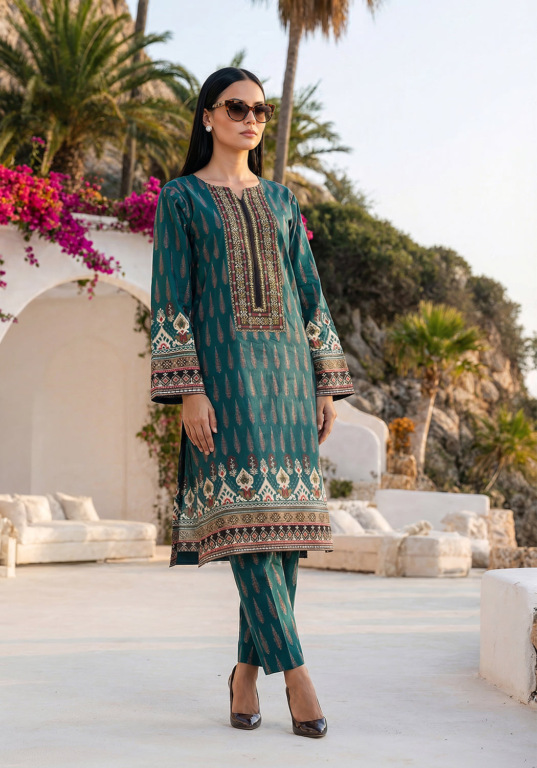 Emerald | Stitched 2 PC | Lawn