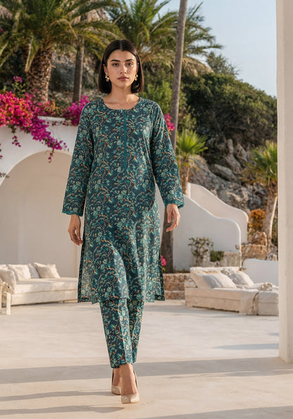 Midnight Aztec | Stitched  2 PC | Lawn