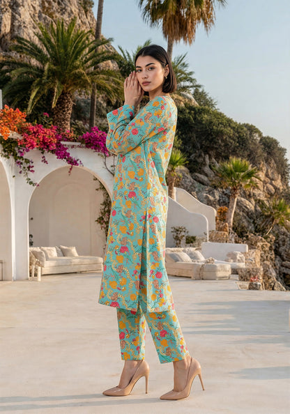 Summer Bloom | 2 PC Stitched | Lawn