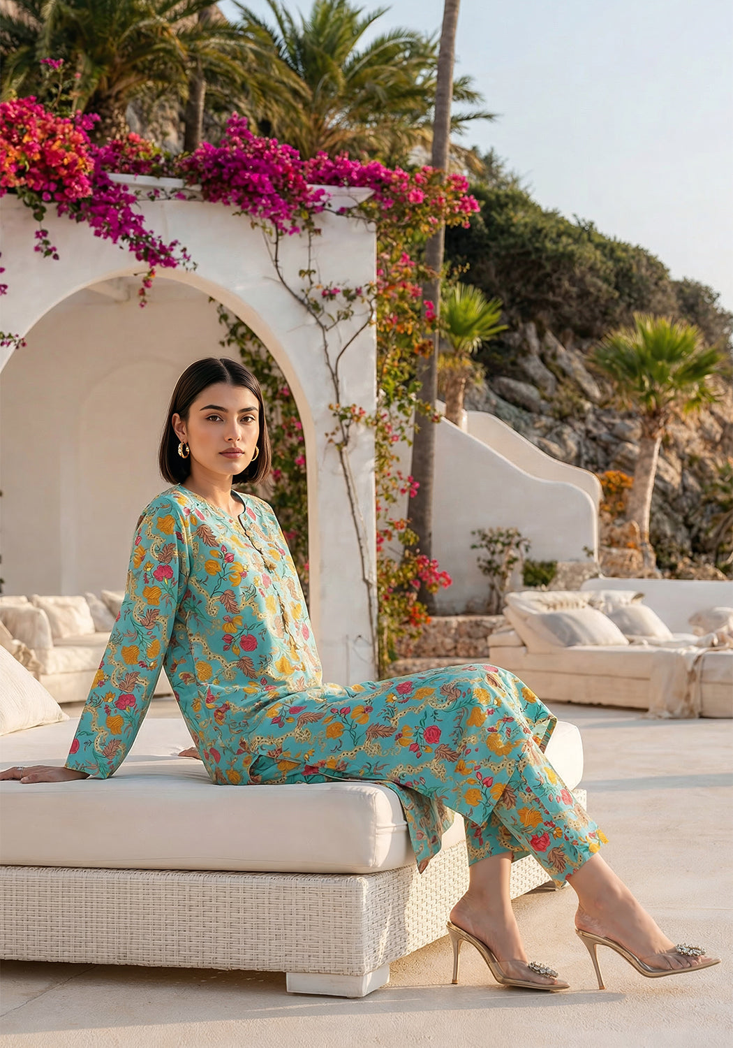 Summer Bloom | 2 PC Stitched | Lawn