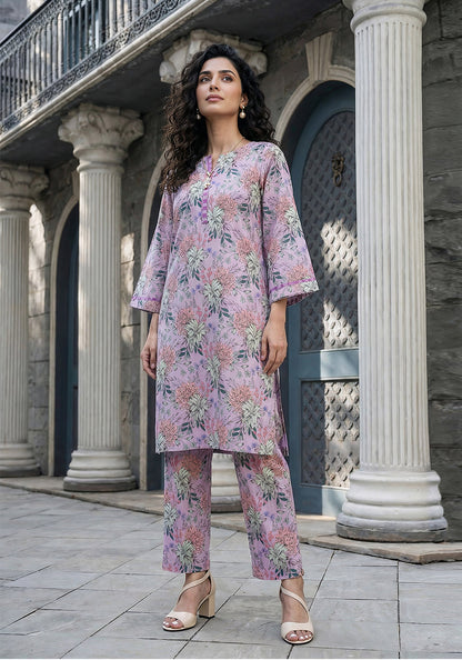 Lavender | Stitched 2 PC | Lawn