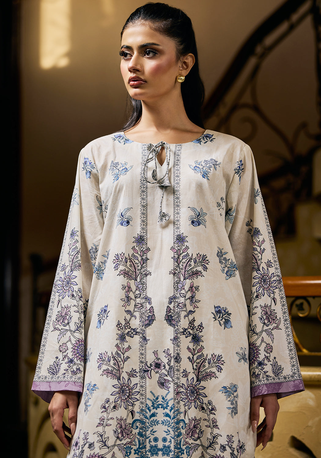 Flora Glow| Stitched 2 PC | Lawn