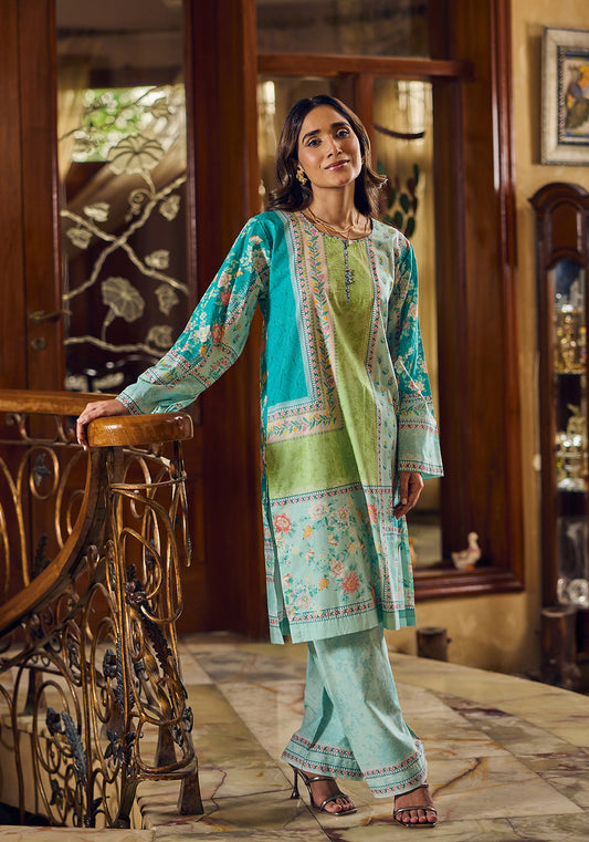 Mint Muse | Stitched 2 PC | Lawn