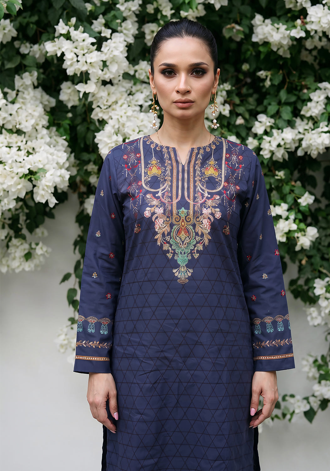 Midnight  Monarch | Stitched 2 PC | Lawn