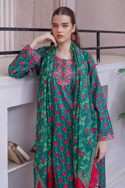 LEA | Embroidery Stitched 3 pcs | lawn