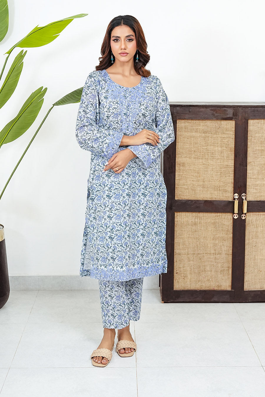 FLORA | Embroidery Stitched 2 pcs | lawn