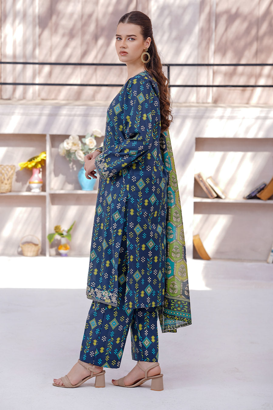 IRENA | Embroidery Stitched 3 pcs | lawn