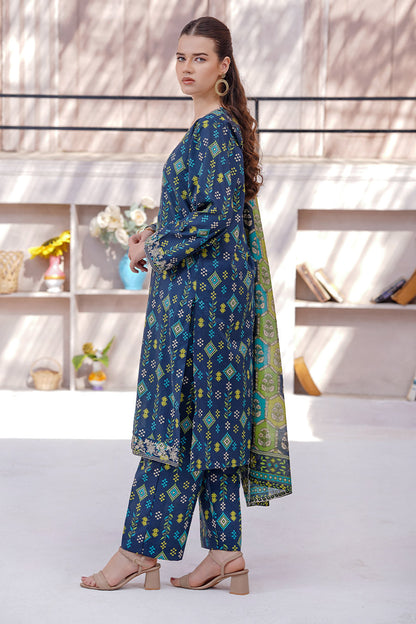 IRENA | Embroidery Stitched 3 pcs | lawn