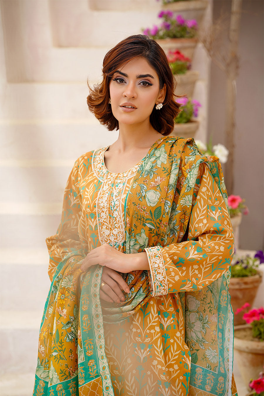 MIRA | Embroidery Stitched 3 pcs | lawn