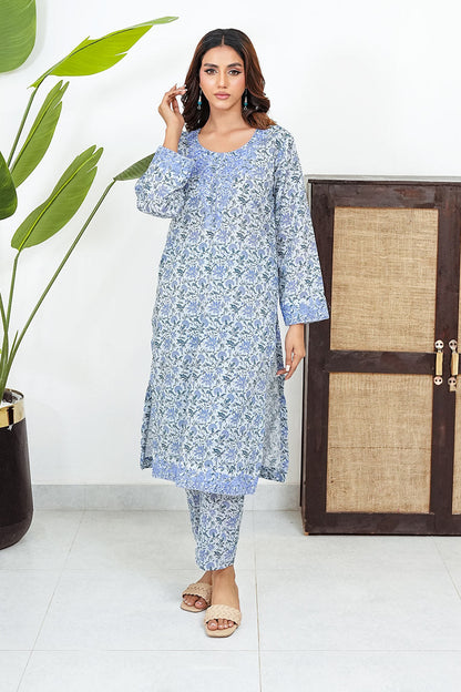 FLORA | Embroidery Stitched 2 pcs | lawn