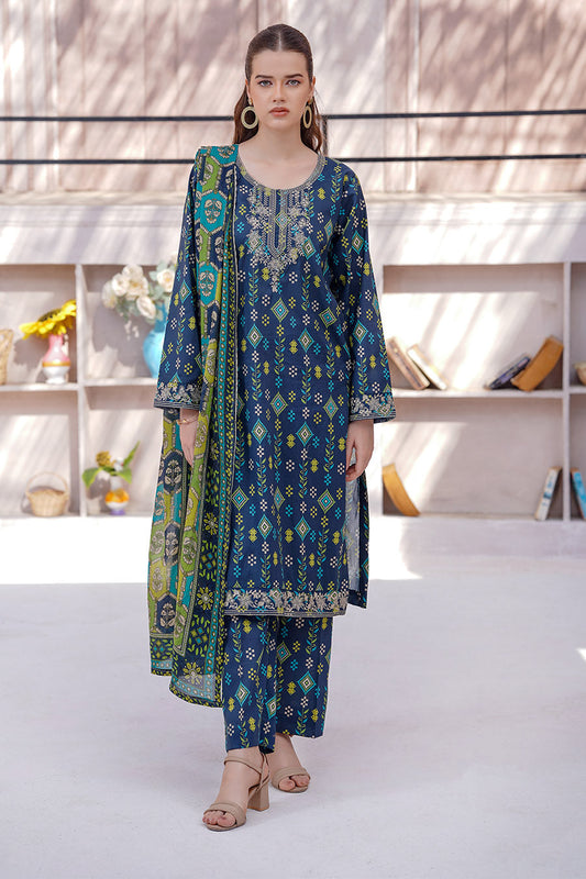 IRENA | Embroidery Stitched 3 pcs | lawn