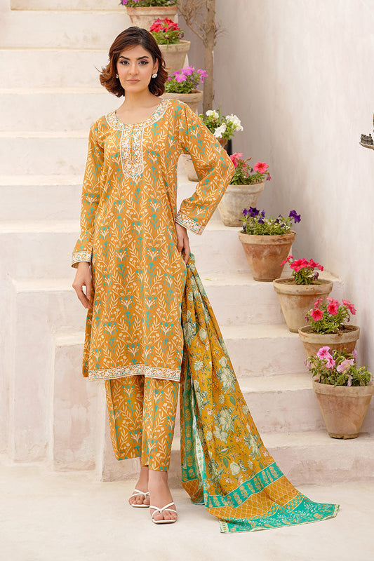 MIRA | Embroidery Stitched 3 pcs | lawn