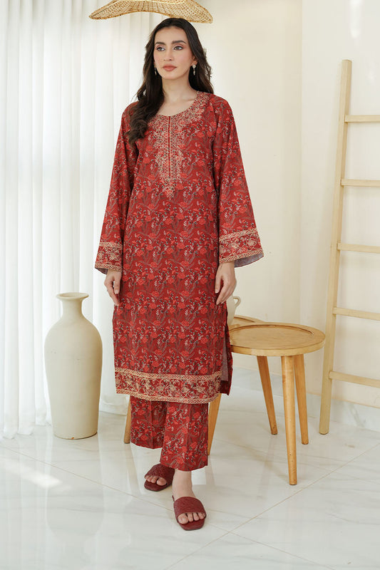 FRESSIA | Embroidery Stitched 2 pcs | Khaddar